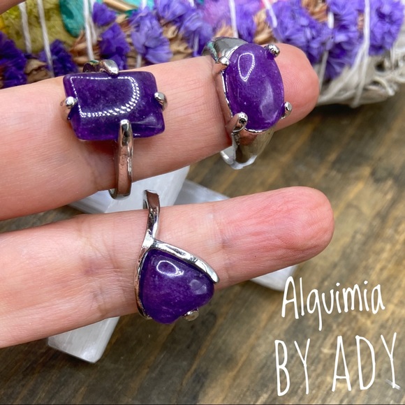 Purple Tanzanite silver gem ring - Picture 3 of 3